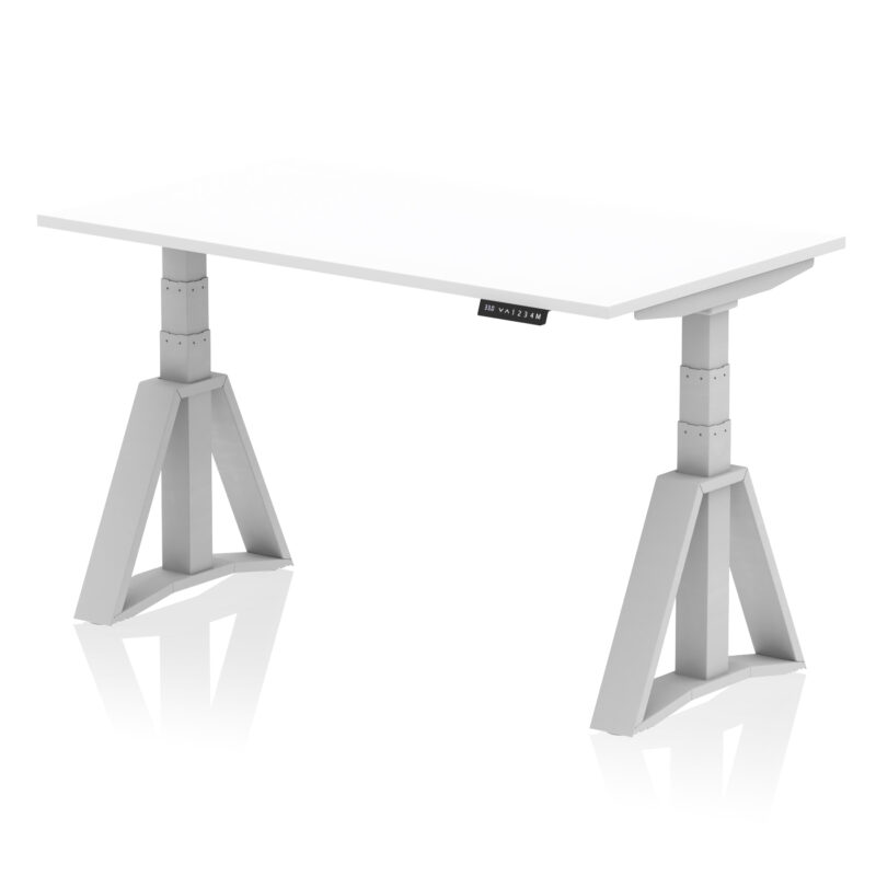Brisk Height Adjustable Desk without Cable Ports With Piste Foot - Image 10