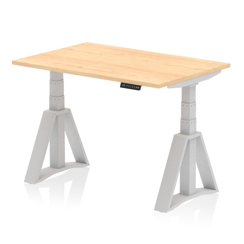 Brisk Height Adjustable Desk without Cable Ports With Piste Foot - Image 13