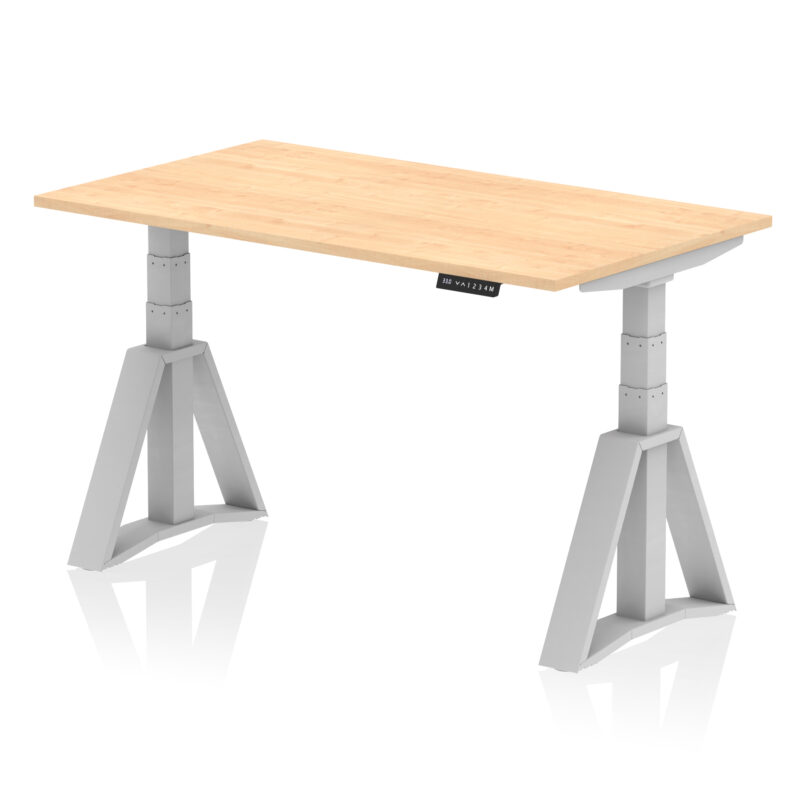 Brisk Height Adjustable Desk without Cable Ports With Piste Foot - Image 14