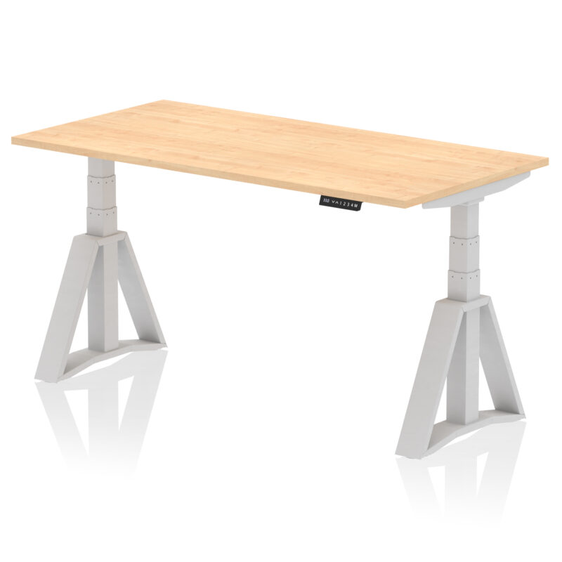 Brisk Height Adjustable Desk without Cable Ports With Piste Foot - Image 15