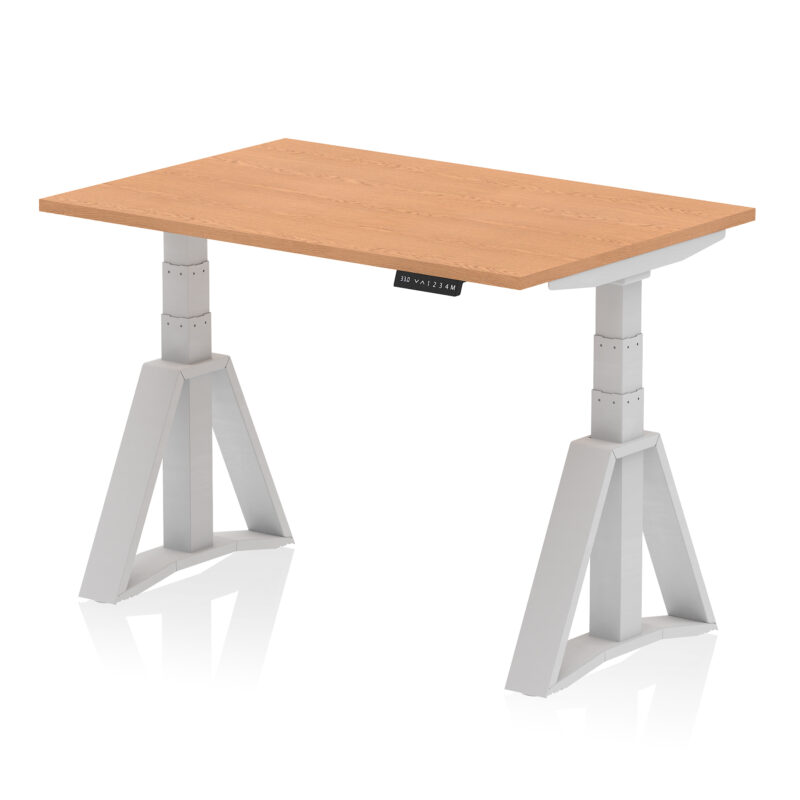 Brisk Height Adjustable Desk without Cable Ports With Piste Foot - Image 17