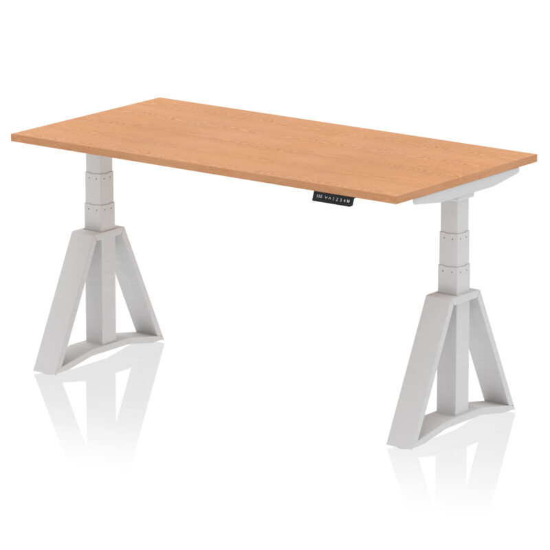 Brisk Height Adjustable Desk without Cable Ports With Piste Foot - Image 19