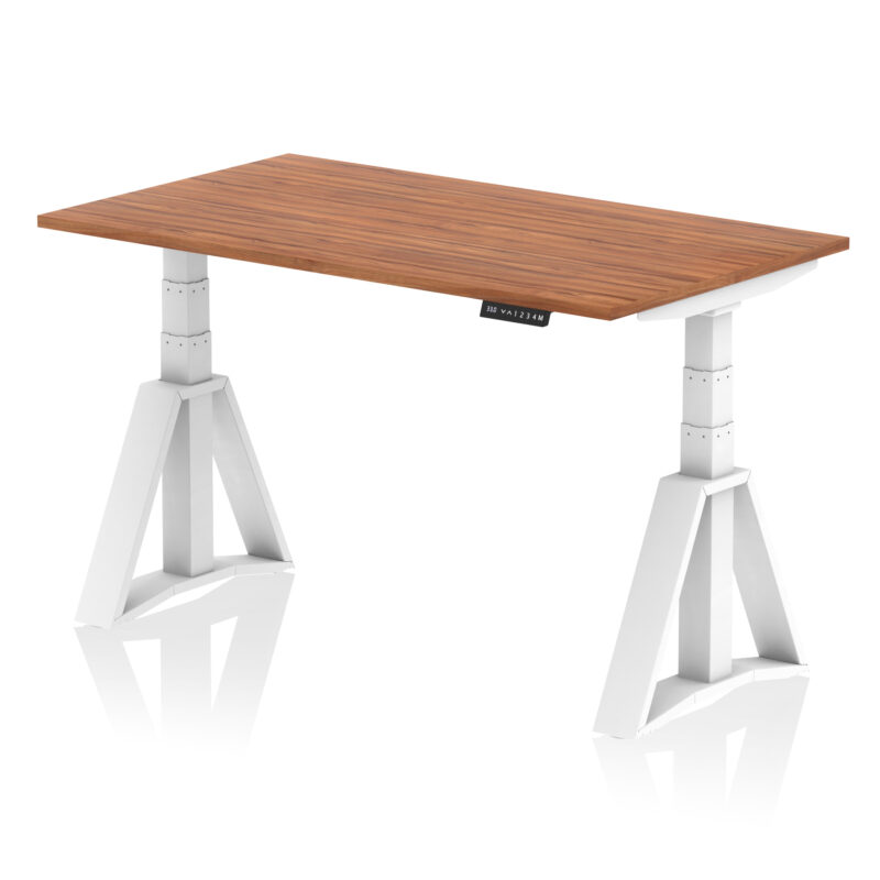 Brisk Height Adjustable Desk without Cable Ports With Piste Foot - Image 26