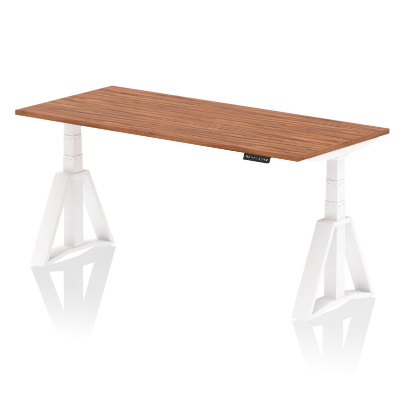 Brisk Height Adjustable Desk without Cable Ports With Piste Foot - Image 28