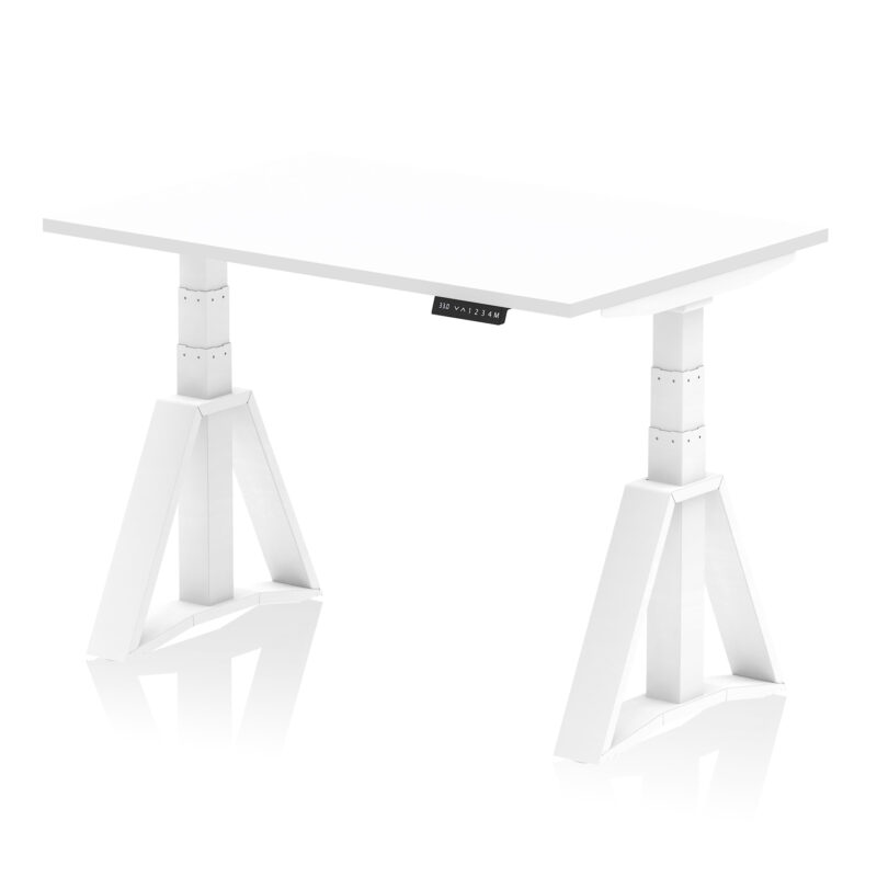 Brisk Height Adjustable Desk without Cable Ports With Piste Foot - Image 29
