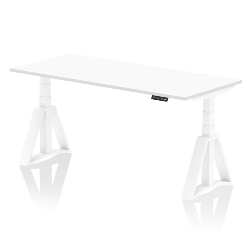 Brisk Height Adjustable Desk without Cable Ports With Piste Foot - Image 32