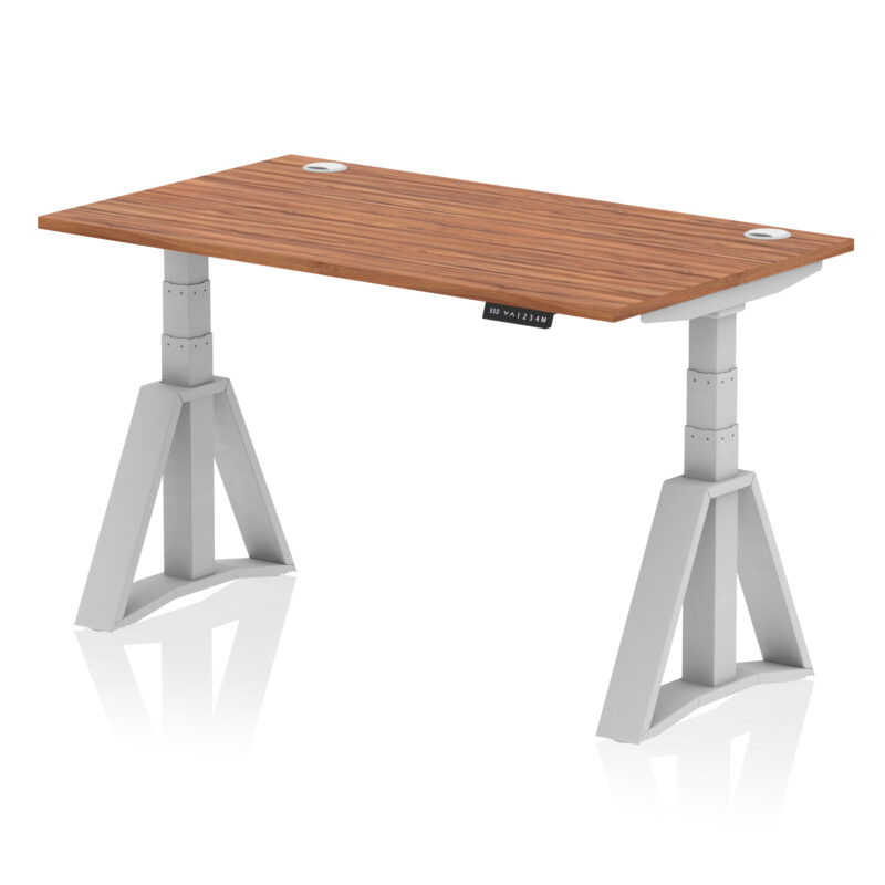 Brisk Height Adjustable Desk With Cable Ports With Piste Foot - Image 6