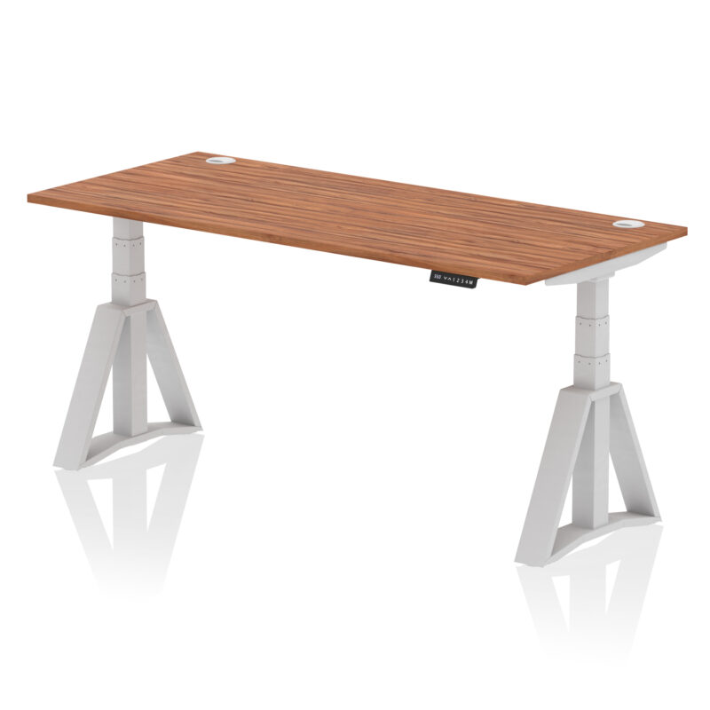 Brisk Height Adjustable Desk With Cable Ports With Piste Foot - Image 8
