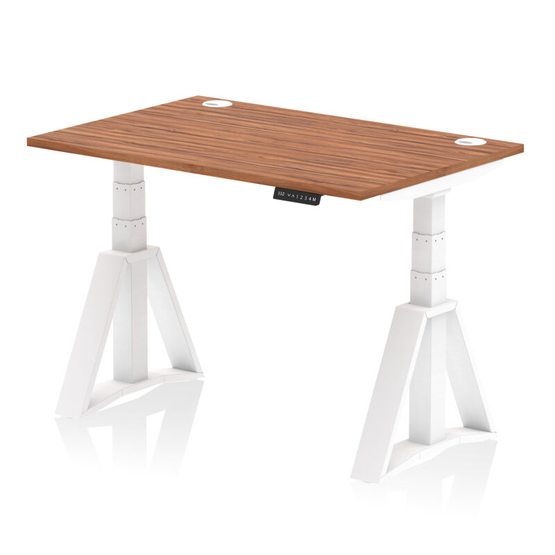 Brisk Height Adjustable Desk With Cable Ports With Piste Foot - Image 25