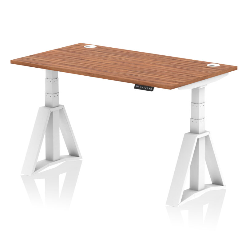 Brisk Height Adjustable Desk With Cable Ports With Piste Foot - Image 26