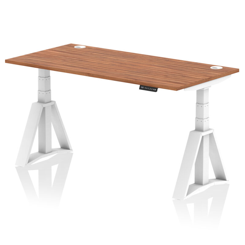 Brisk Height Adjustable Desk With Cable Ports With Piste Foot - Image 27