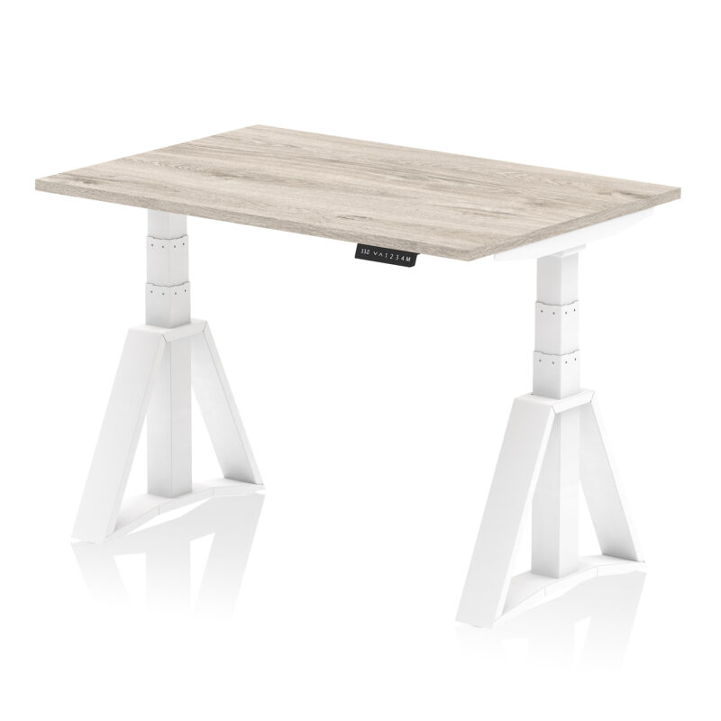 Brisk Height Adjustable Desk without Cable Ports With Piste Foot - Image 42