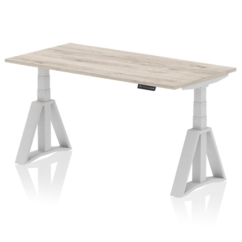 Brisk Height Adjustable Desk without Cable Ports With Piste Foot - Image 45