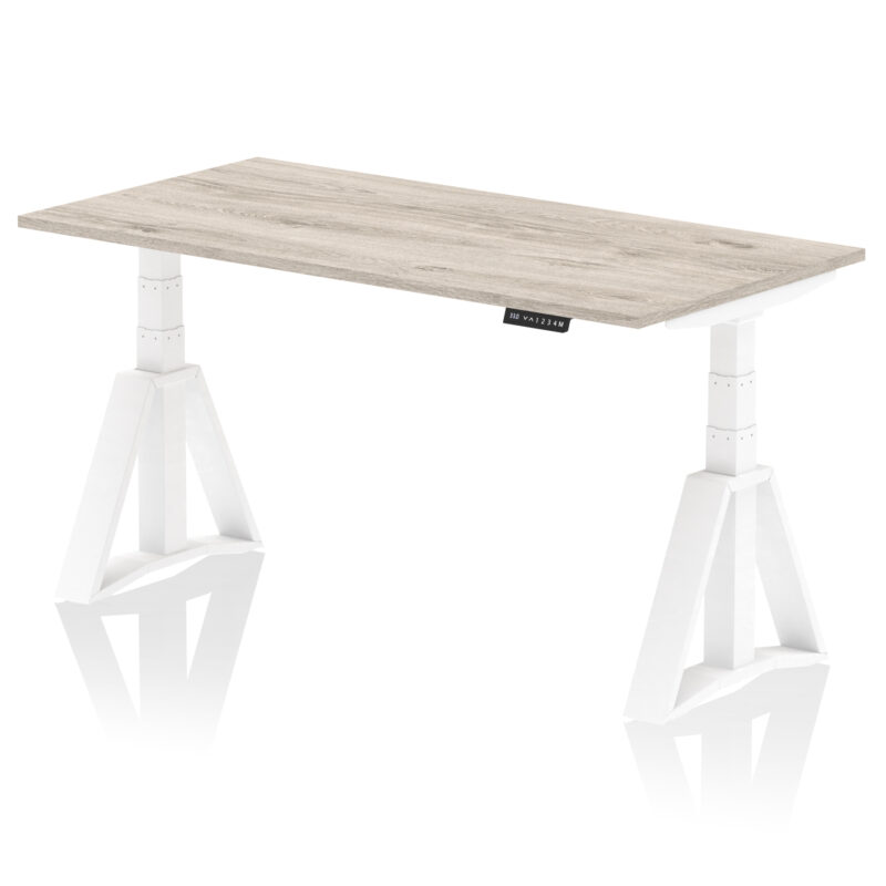 Brisk Height Adjustable Desk without Cable Ports With Piste Foot - Image 46