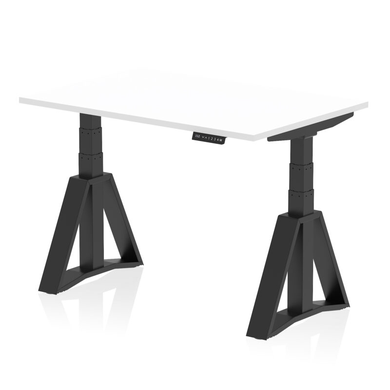 Brisk Height Adjustable Desk without Cable Ports With Piste Foot - Image 57