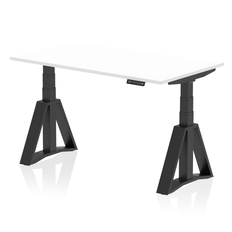 Brisk Height Adjustable Desk without Cable Ports With Piste Foot - Image 58