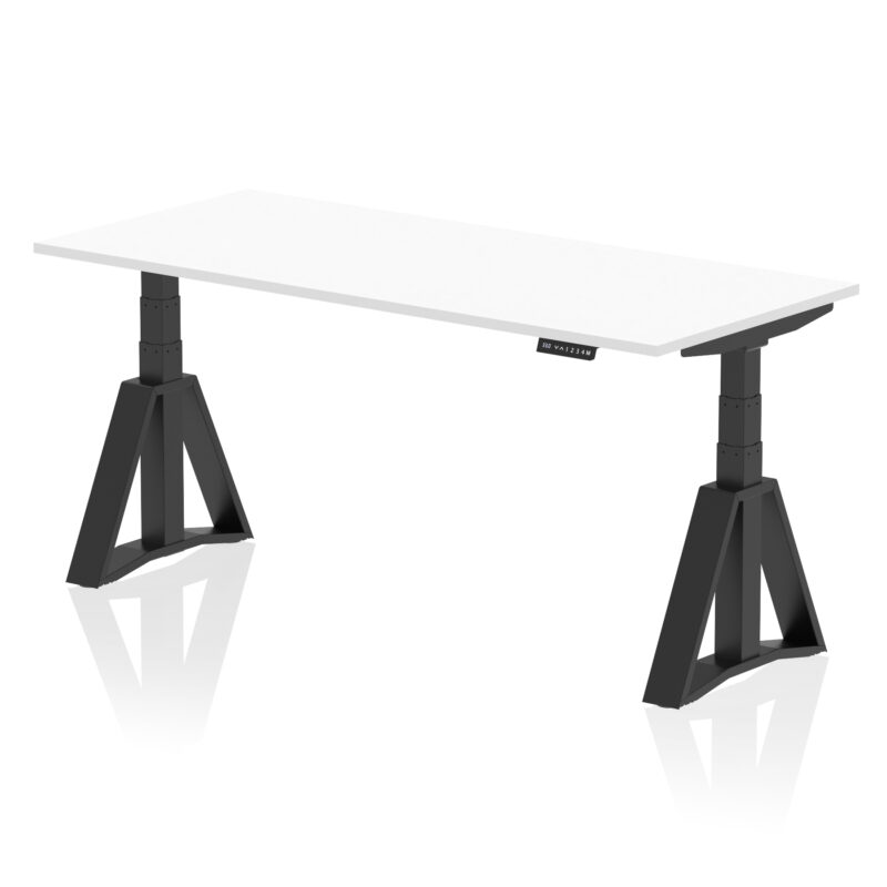 Brisk Height Adjustable Desk without Cable Ports With Piste Foot - Image 60