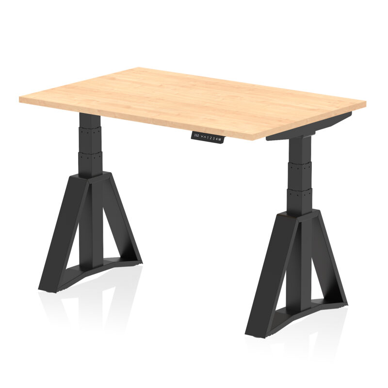 Brisk Height Adjustable Desk without Cable Ports With Piste Foot - Image 61