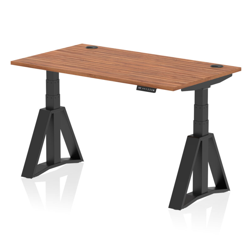 Brisk Height Adjustable Desk With Cable Ports With Piste Foot - Image 54