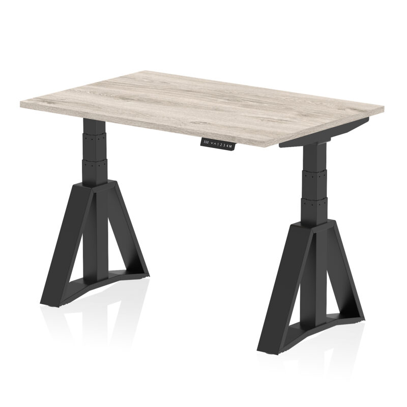 Brisk Height Adjustable Desk without Cable Ports With Piste Foot - Image 69