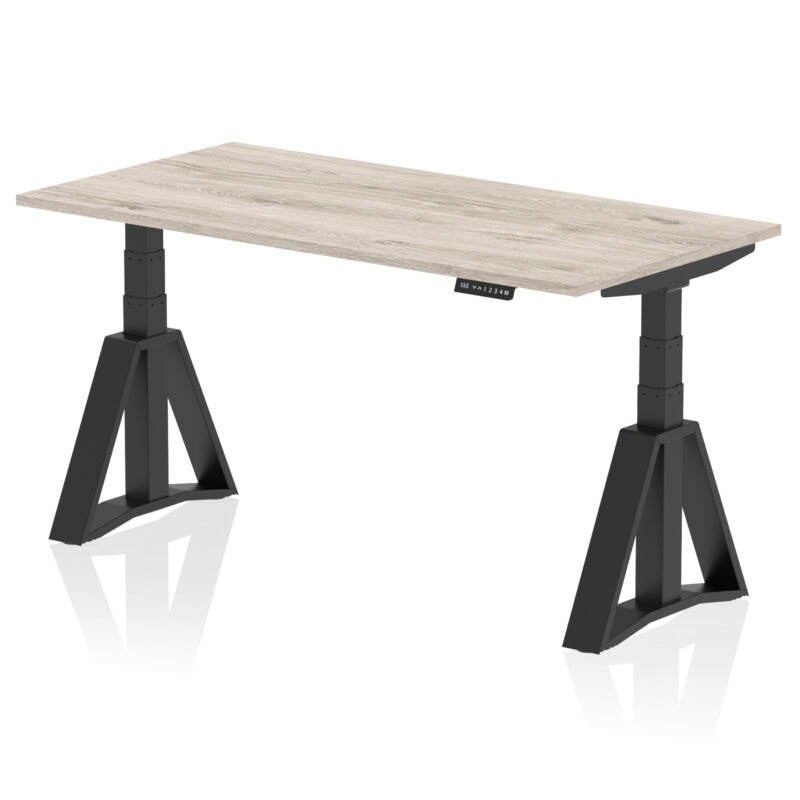 Brisk Height Adjustable Desk without Cable Ports With Piste Foot - Image 71