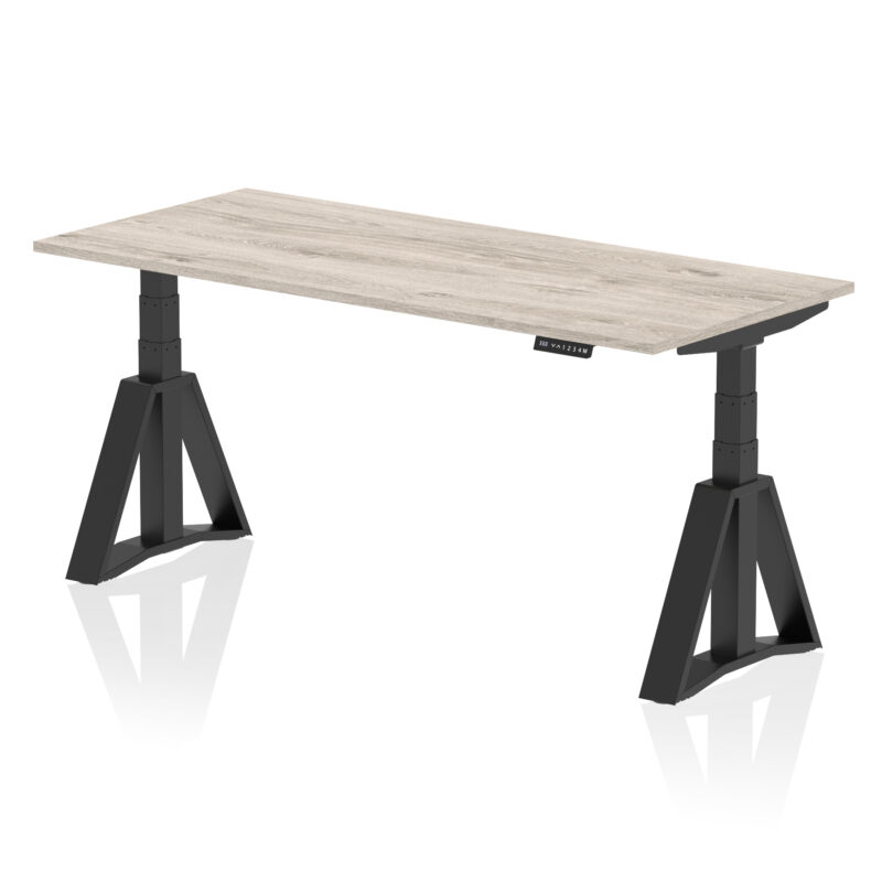 Brisk Height Adjustable Desk without Cable Ports With Piste Foot - Image 72