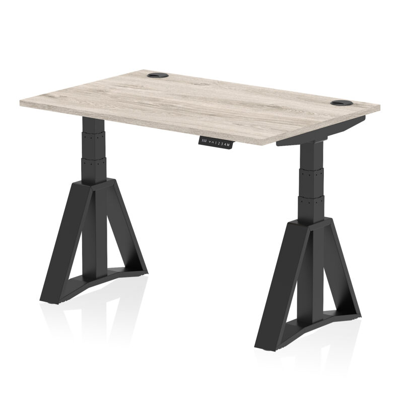 Brisk Height Adjustable Desk With Cable Ports With Piste Foot - Image 69