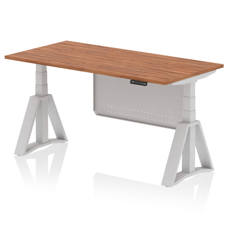 Brisk Height Adjustable Desk without Cable Ports With Steel Modesty Panel With Piste Foot - Image 7