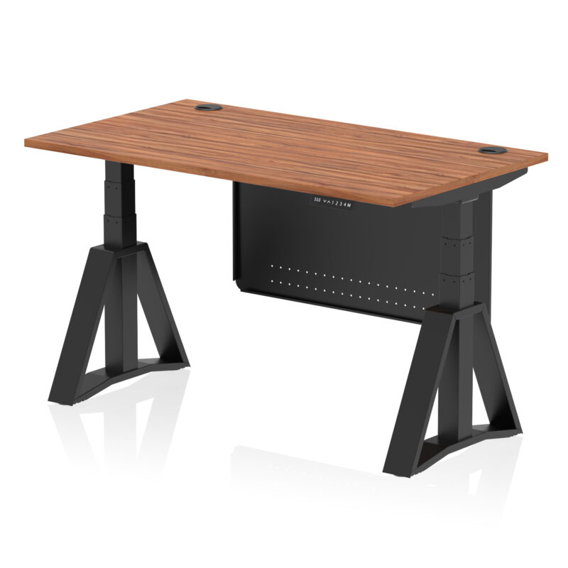 Brisk Height Adjustable Desk With Cable Ports With Steel Modesty Panel With Piste Foot - Image 54