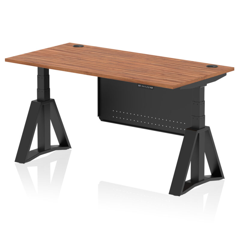 Brisk Height Adjustable Desk With Cable Ports With Steel Modesty Panel With Piste Foot - Image 55