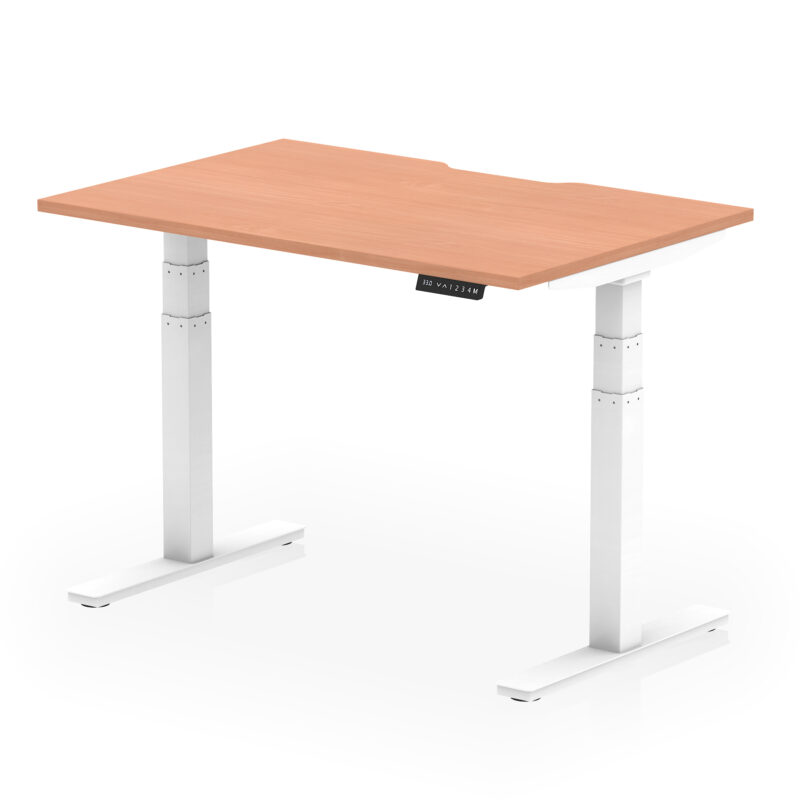 Brisk Scalloped Edge Height Adjustable Office Desk - Image 3