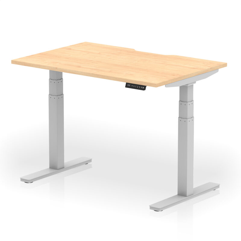 Brisk Scalloped Edge Height Adjustable Office Desk - Image 8