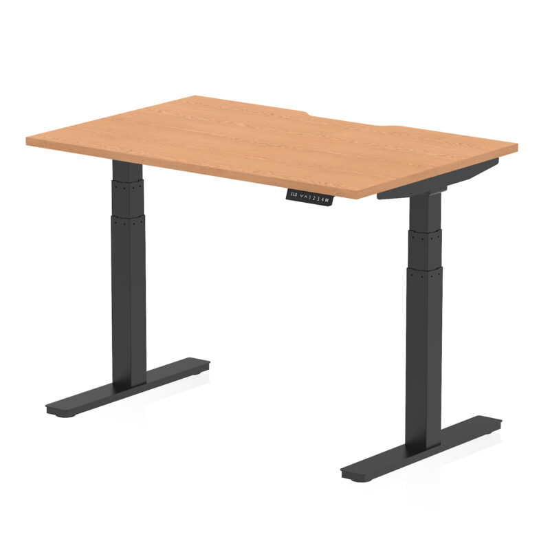 Brisk Scalloped Edge Height Adjustable Office Desk - Image 10
