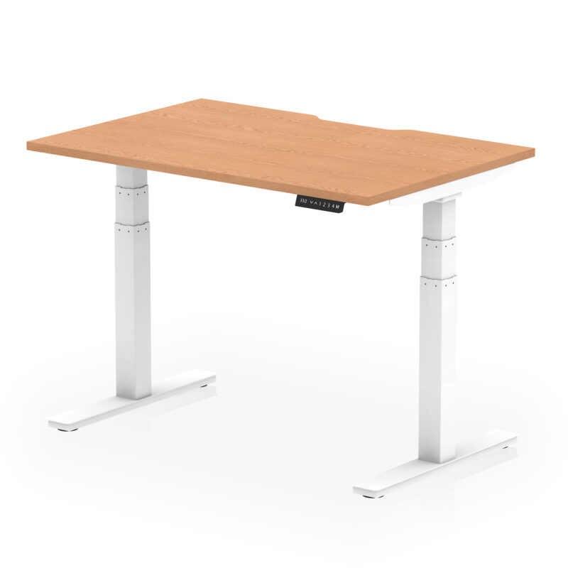 Brisk Scalloped Edge Height Adjustable Office Desk - Image 12