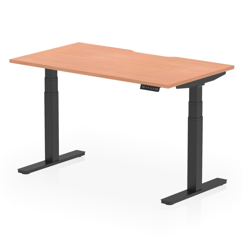 Brisk Scalloped Edge Height Adjustable Office Desk - Image 19