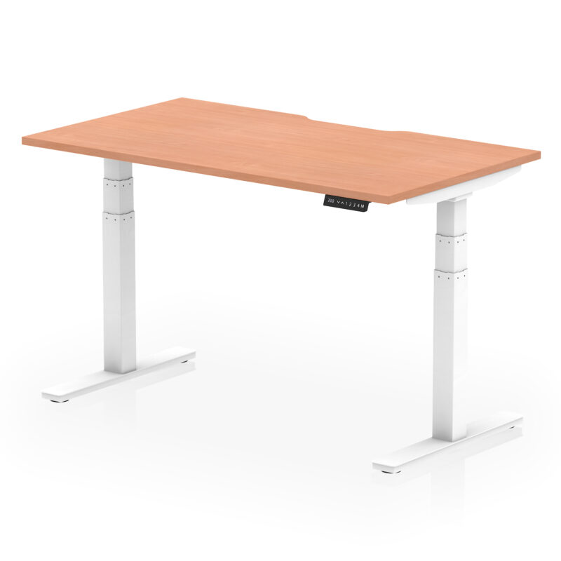 Brisk Scalloped Edge Height Adjustable Office Desk - Image 21