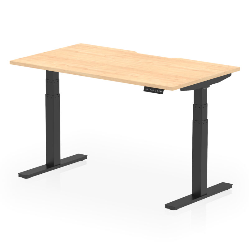 Brisk Scalloped Edge Height Adjustable Office Desk - Image 25