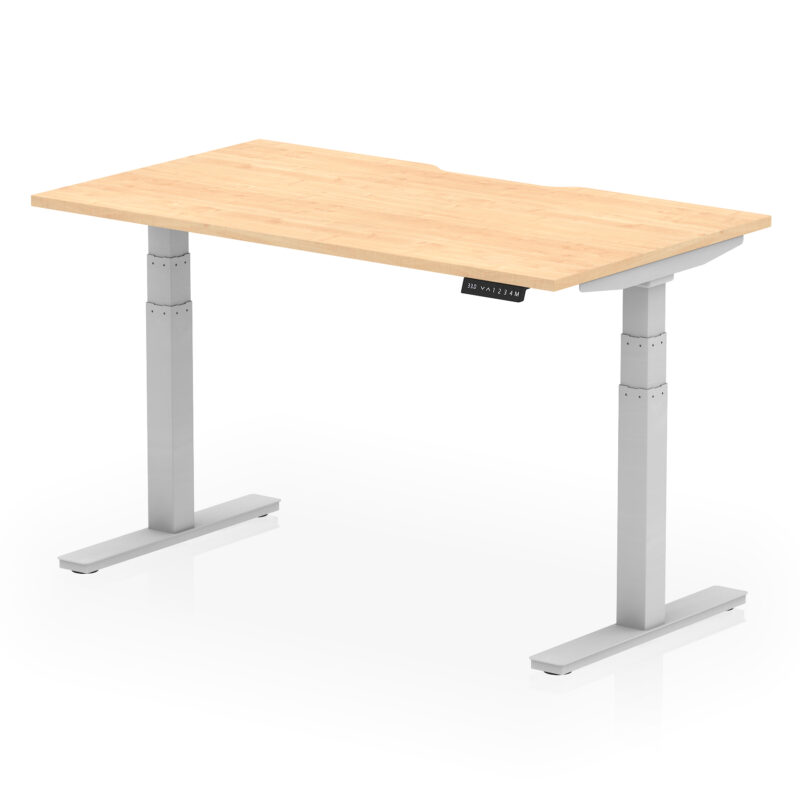 Brisk Scalloped Edge Height Adjustable Office Desk - Image 26