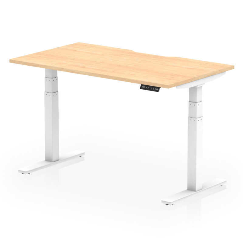 Brisk Scalloped Edge Height Adjustable Office Desk - Image 27