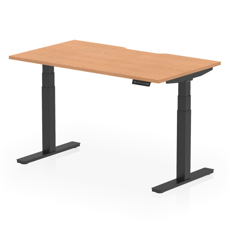 Brisk Scalloped Edge Height Adjustable Office Desk - Image 28
