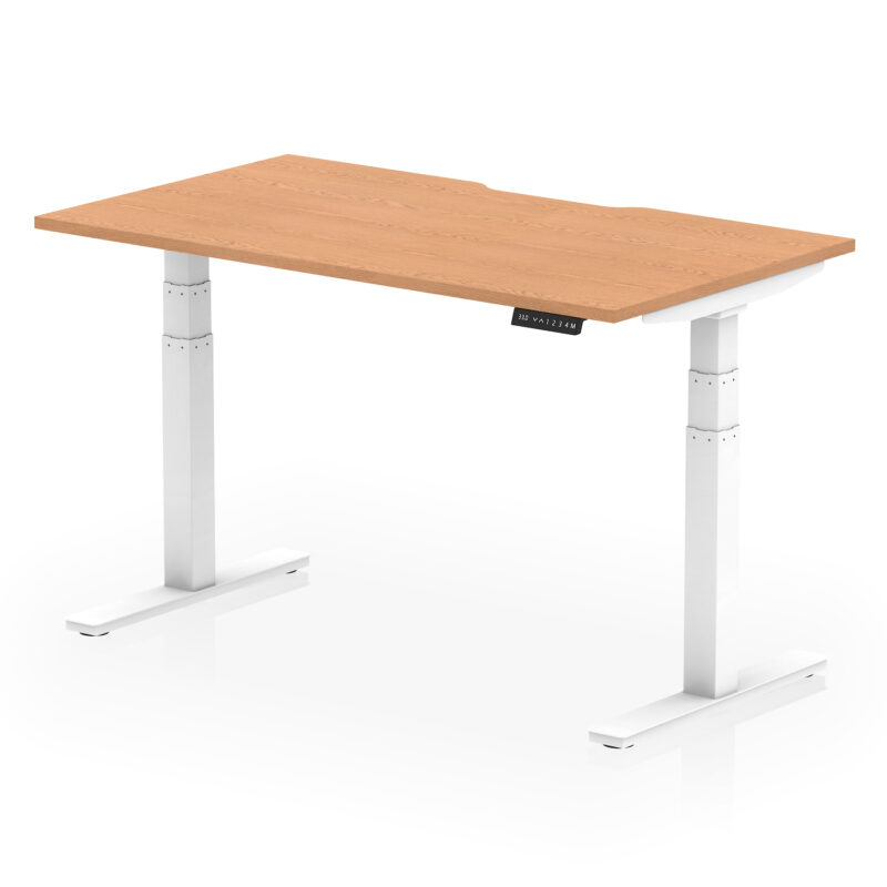 Brisk Scalloped Edge Height Adjustable Office Desk - Image 30