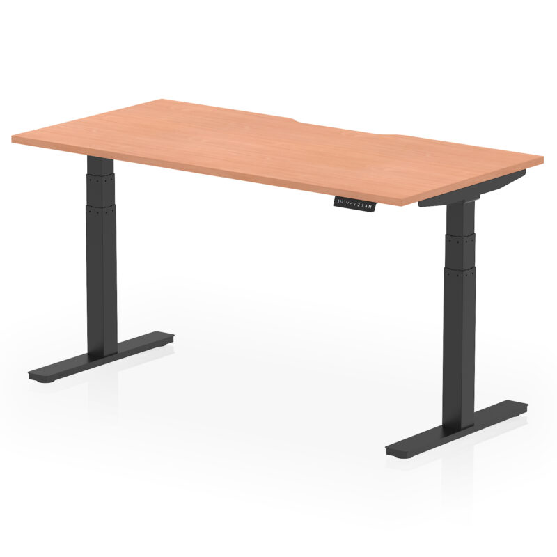 Brisk Scalloped Edge Height Adjustable Office Desk - Image 37