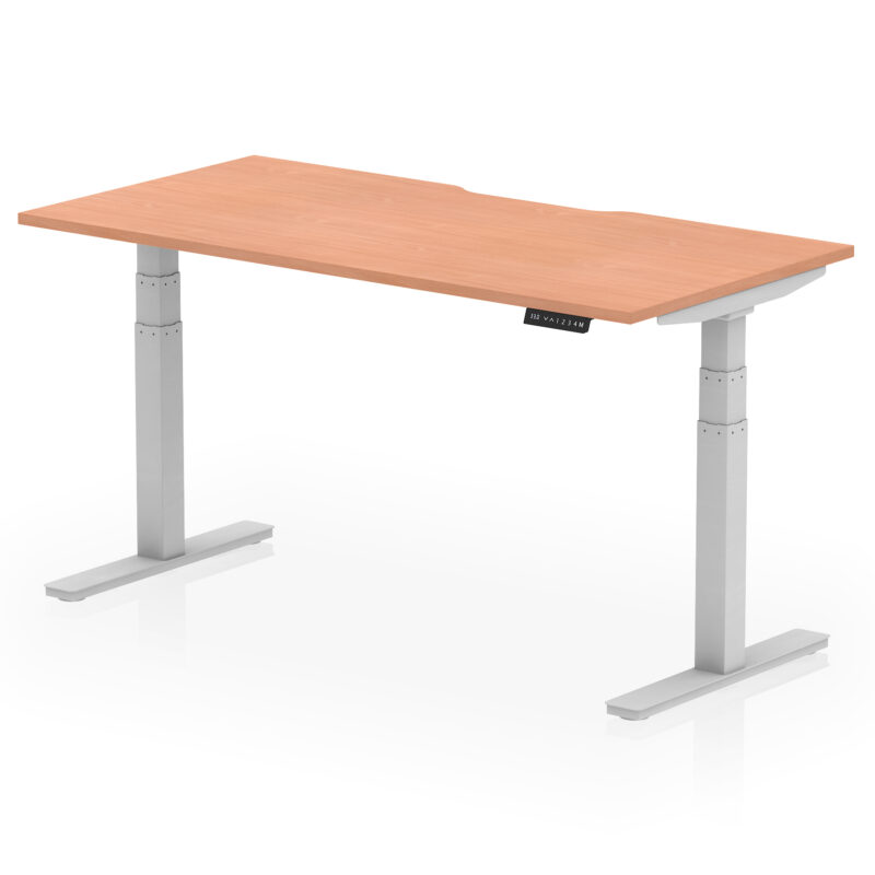 Brisk Scalloped Edge Height Adjustable Office Desk - Image 38