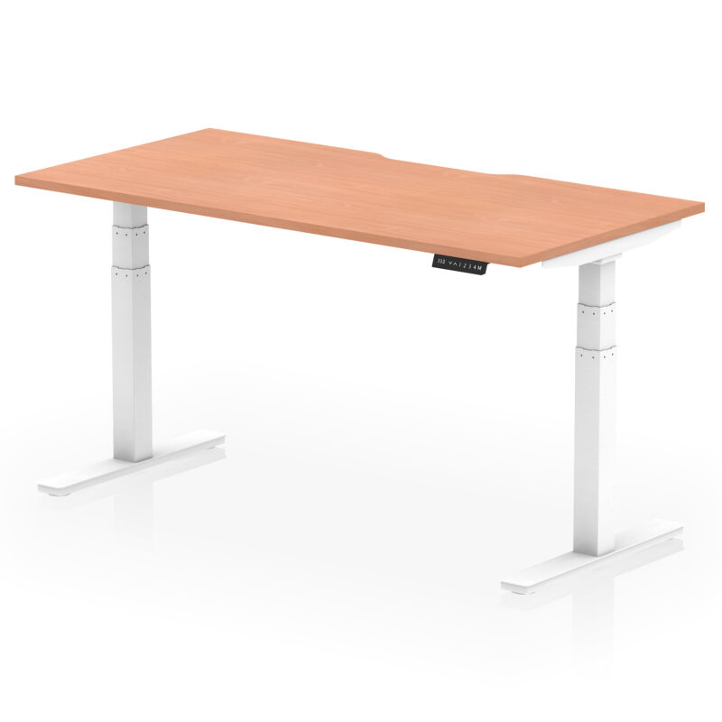 Brisk Scalloped Edge Height Adjustable Office Desk - Image 39