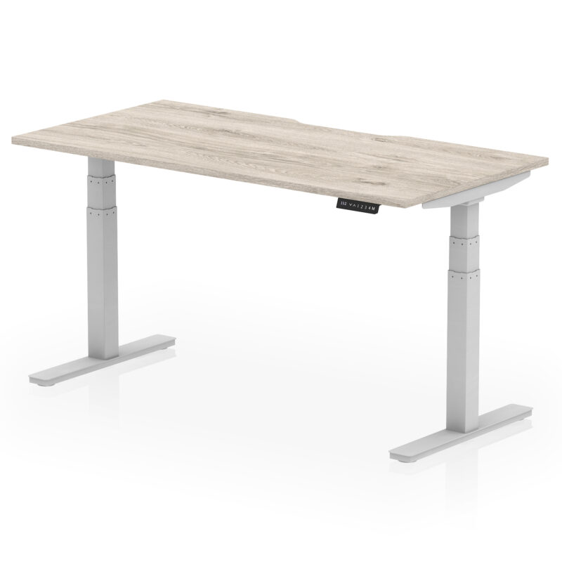 Brisk Scalloped Edge Height Adjustable Office Desk - Image 41