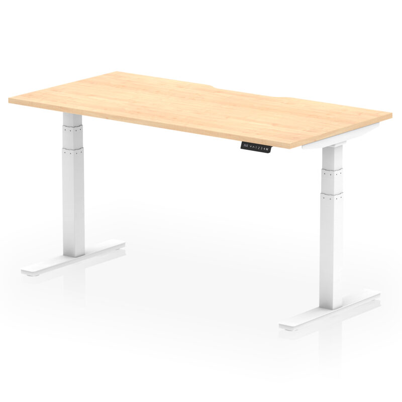 Brisk Scalloped Edge Height Adjustable Office Desk - Image 45