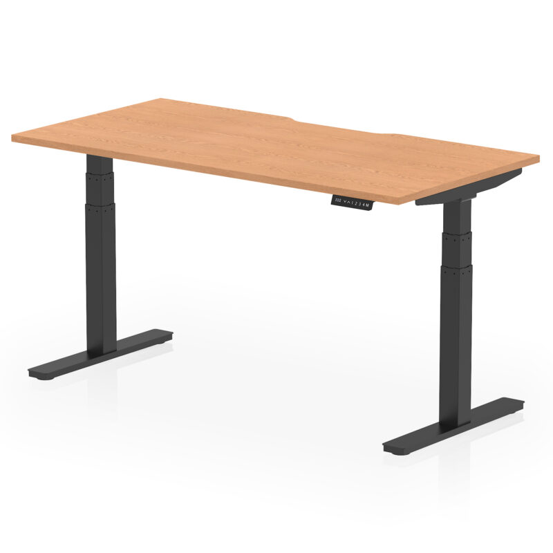 Brisk Scalloped Edge Height Adjustable Office Desk - Image 46