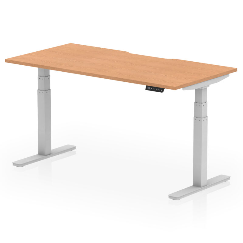 Brisk Scalloped Edge Height Adjustable Office Desk - Image 47