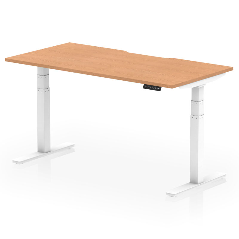Brisk Scalloped Edge Height Adjustable Office Desk - Image 48
