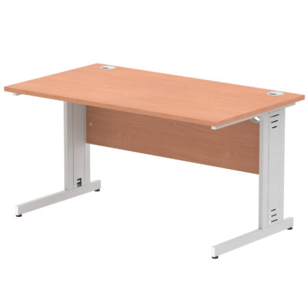 Pace 1400mm Straight Desk Cable Managed Leg